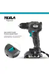 Аккумуляторная дрель TESLA TCD14BL 14.4В 2 аккумулятора, кейс