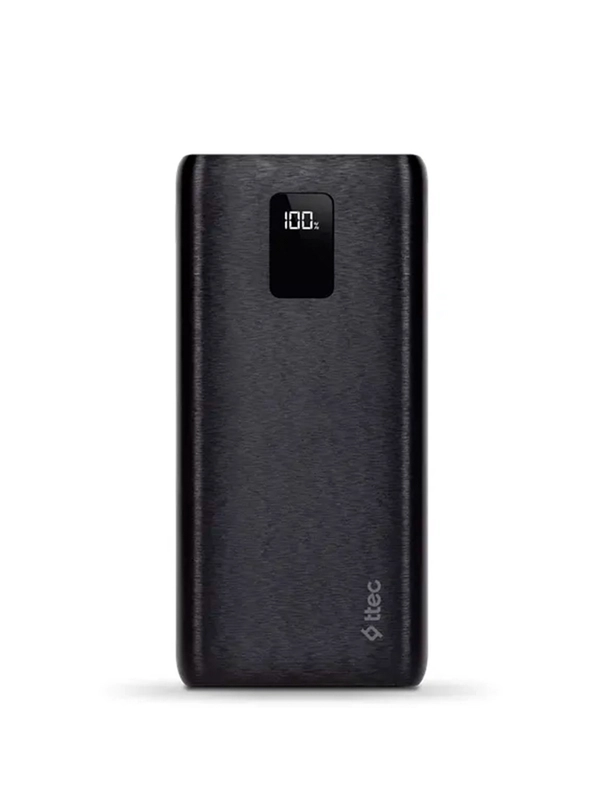 Внешний аккумулятор TTEC PowerSlim Trio LCD 20000mAh PD 22,5W Powerbank with Trio Cable.