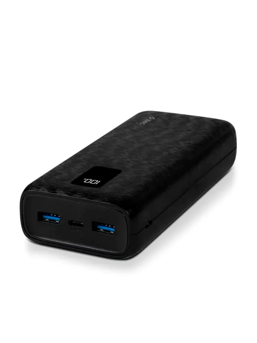 Черный внешний аккумулятор TTEC PowerSlim Trio LCD 20000mAh PD 22,5W Powerbank with Trio Cable.