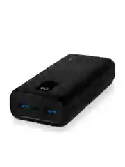 Черный внешний аккумулятор TTEC PowerSlim Trio LCD 20000mAh PD 22,5W Powerbank with Trio Cable.