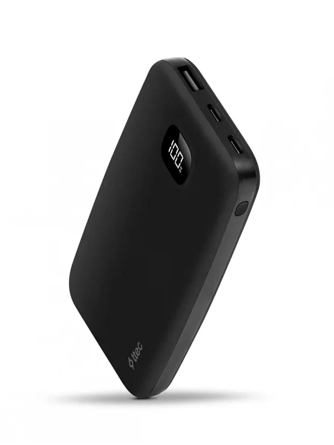 Черный внешний аккумулятор TTEC ChargeUp LCD 20000mAh Powerbank. Цвет: черный