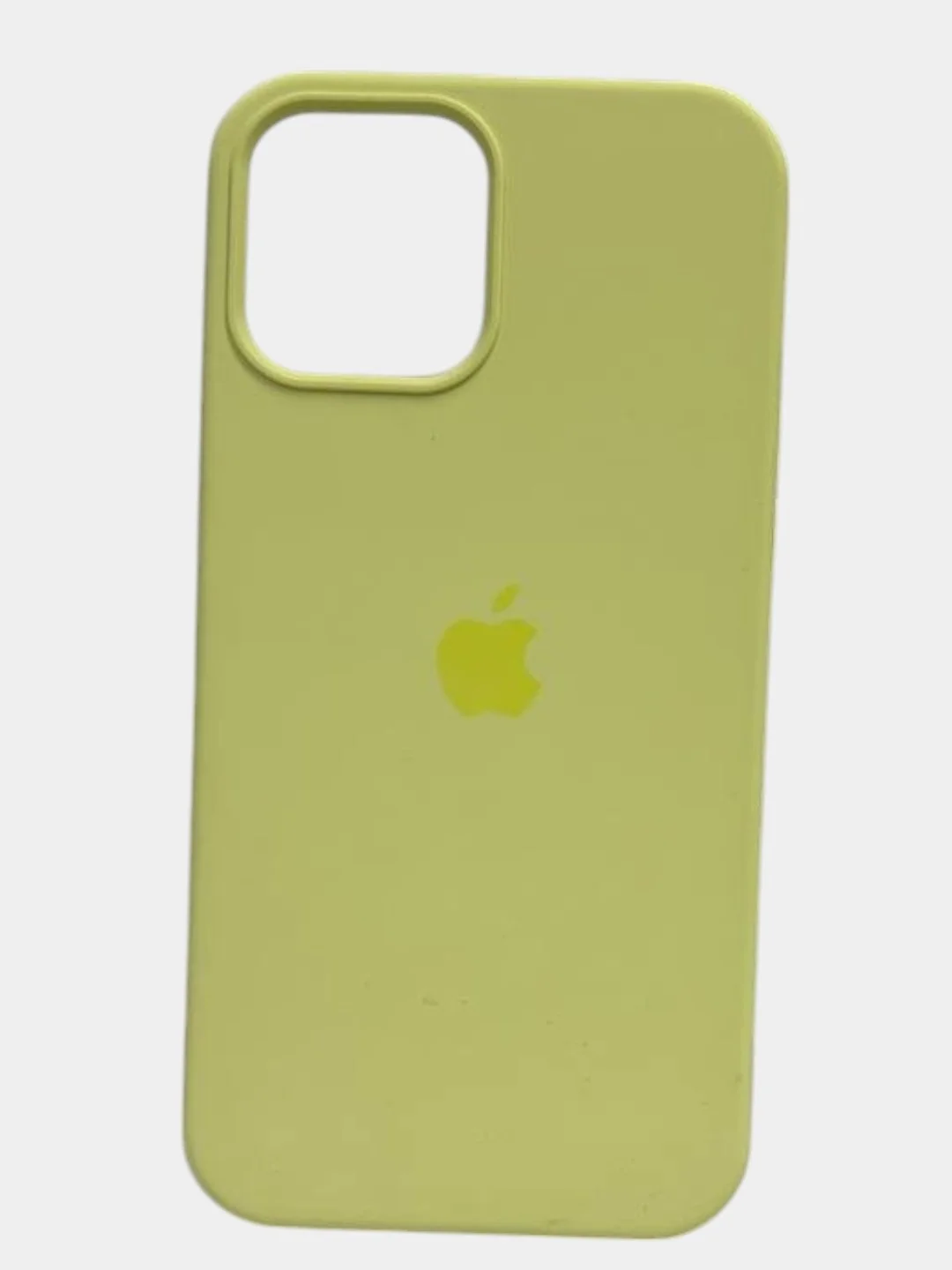 Светло-жёлтый чехол iPhone 12 Pro Max Silicone case