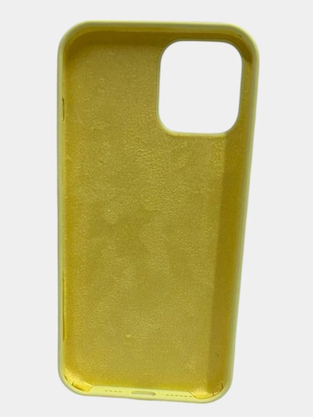 Светло-жёлтый чехол iPhone 12 Pro Max Silicone case