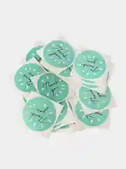 Белый наклейки для бизнеса 4х4 см, 50 шт, Спасибо, Для тебя, Качество, стикеры