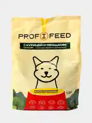 Корм сухой "Profifeed" для кошек с курицей и овощами, для выведения шерсти, 1,5 кг