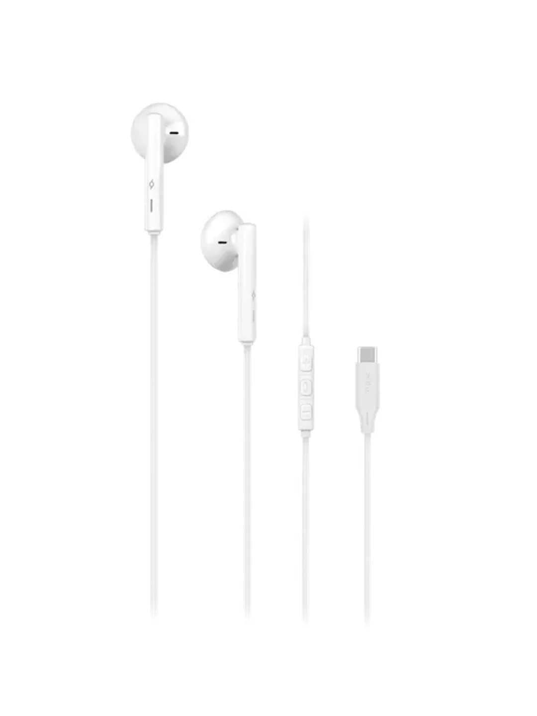 Белый наушники-вкладыши TTEC Rio 2 USB-C Stereo In-Ear Headset с микрофоном. Цвет: белый