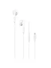 Белый наушники-вкладыши TTEC Rio 2 USB-C Stereo In-Ear Headset с микрофоном. Цвет: белый