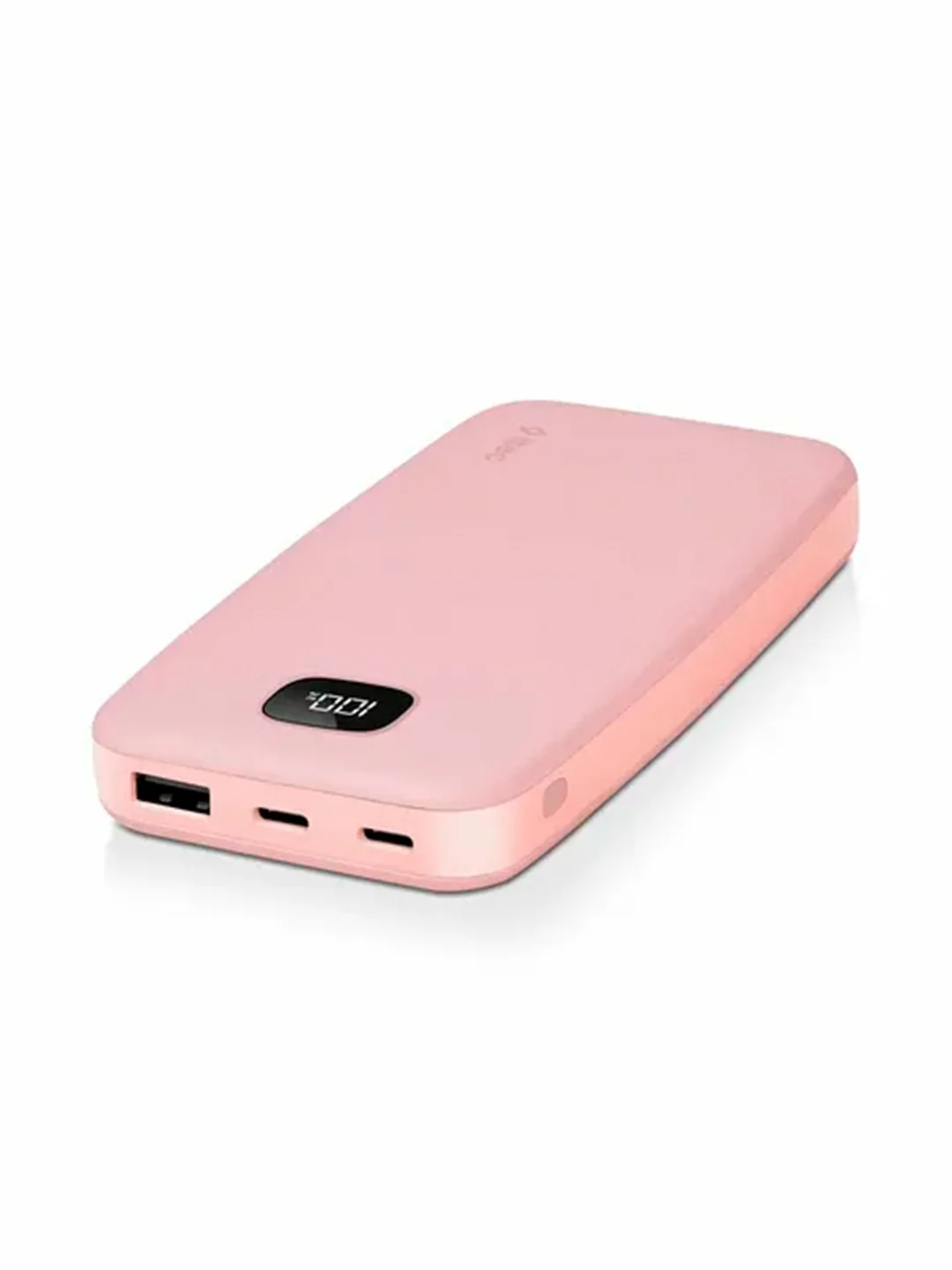 Розовый внешний аккумулятор TTEC ChargeUp LCD 20000mAh Powerbank. Цвет: розовый