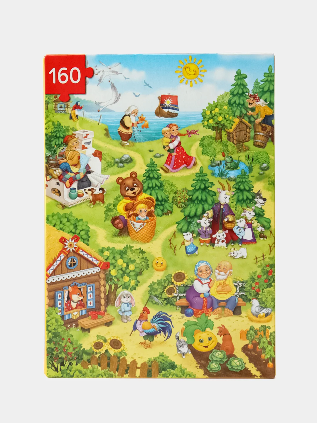 Горчичный детский пазл, Puzzle Time, 160 деталей, размер 24 *34 см