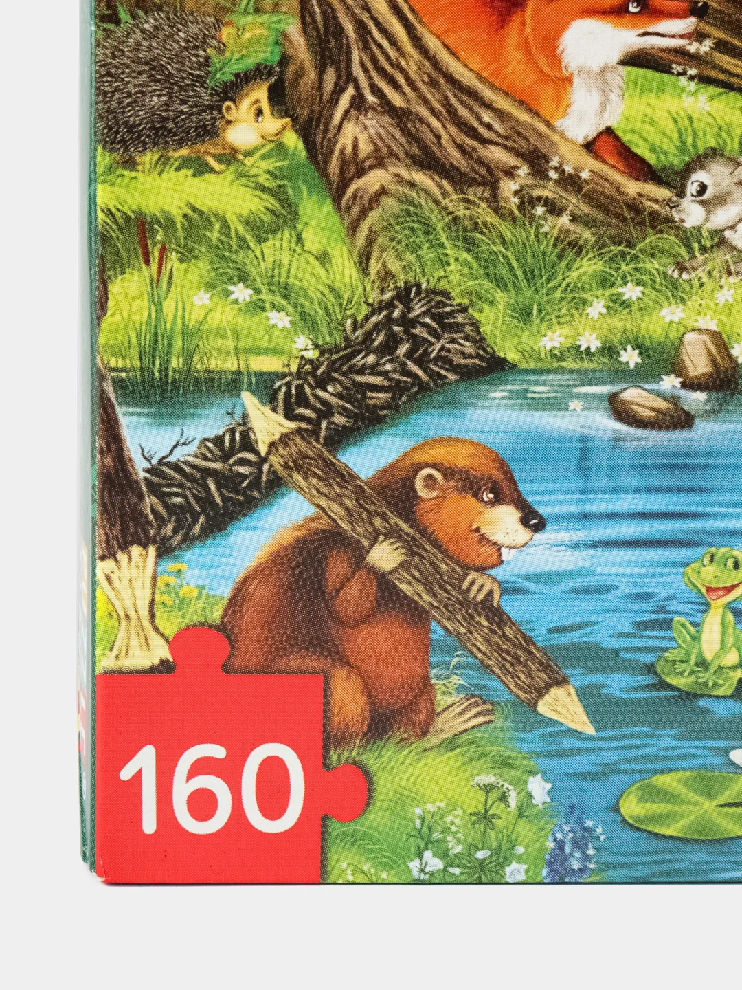 Лесной зеленый детский пазл, Puzzle Time, 160 деталей, размер 24 *34 см