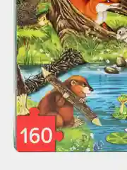 Лесной зеленый детский пазл, Puzzle Time, 160 деталей, размер 24 *34 см