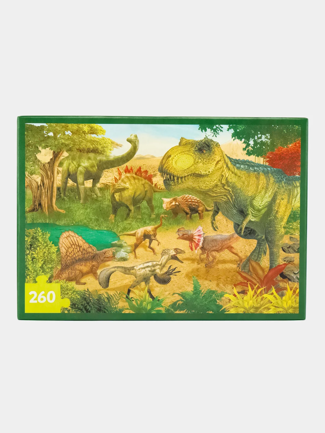 Зеленый детский пазл, Puzzle Time, 260 деталей