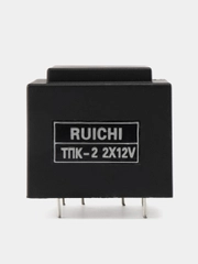 Трансформатор на плату ТПК-2 (ТПГ-2) 2х12V (2.5Вт 100мА) (27.5*32.5*30мм)
