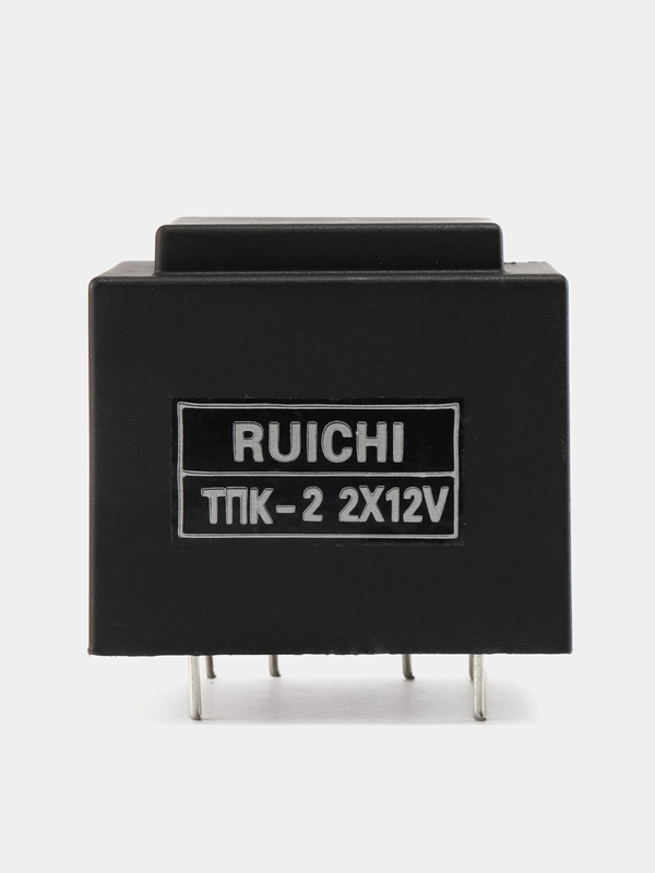 Трансформатор на плату ТПК-2 (ТПГ-2) 2х12V (2.5Вт 100мА) (27.5*32.5*30мм)