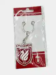 Бордовый брелок металлический ФК Рубин
