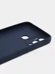 Синий чехол силиконовый на Infinix Hot 12 Play (Инфиникс Хот 12 Плей)