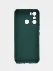 Тёмно-бирюзовый чехол силиконовый на Infinix Hot 12 Play (Инфиникс Хот 12 Плей)
