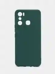 Тёмно-бирюзовый чехол силиконовый на Infinix Hot 12 Play (Инфиникс Хот 12 Плей)