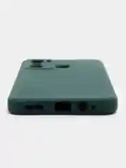 Тёмно-бирюзовый чехол силиконовый на Infinix Hot 12 Play (Инфиникс Хот 12 Плей)