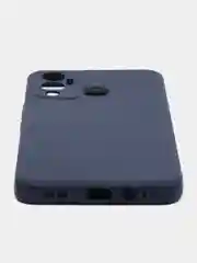 Синий чехол силиконовый на Infinix Hot 12 Play (Инфиникс Хот 12 Плей)
