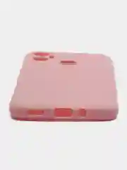 Розовый чехол силиконовый на Infinix Hot 12 Play (Инфиникс Хот 12 Плей)