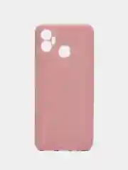 Розовый чехол силиконовый на Infinix Hot 12 Play (Инфиникс Хот 12 Плей)