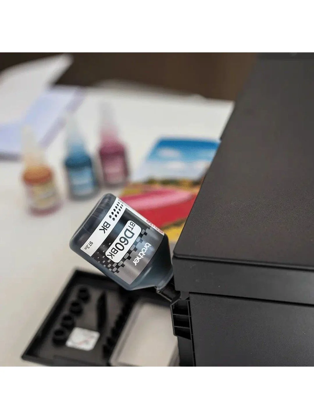 Черный мфу цветное струйное Brother 3-в-1 принтер сканер копир DCP-T220 Inkbenefit Plus