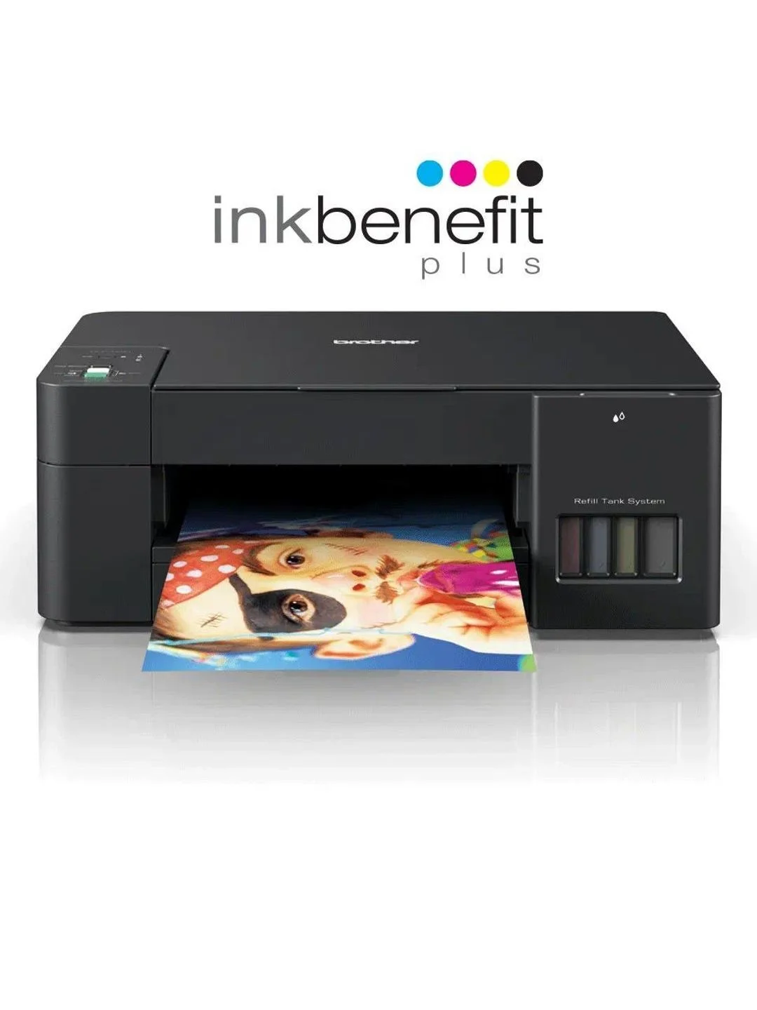 Черный мфу цветное струйное Brother 3-в-1 принтер сканер копир DCP-T220 Inkbenefit Plus
