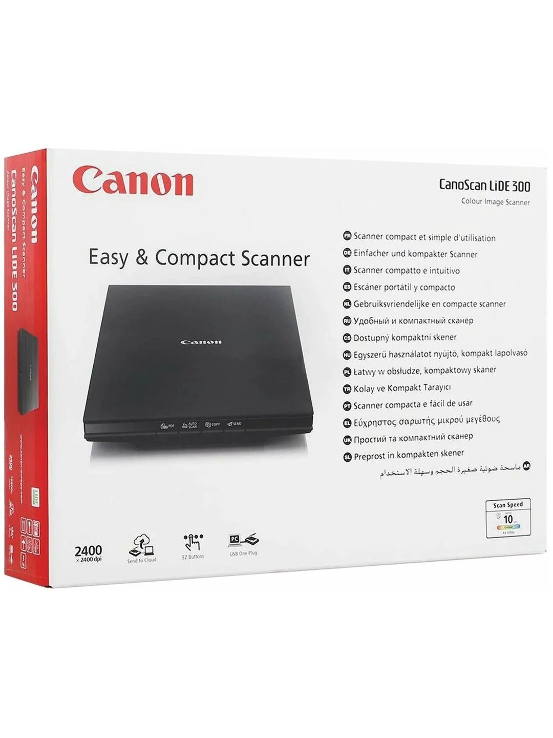 Черный сканер планшетный Canon CanoScan LiDE 300 2995C010 цветной А4 USB