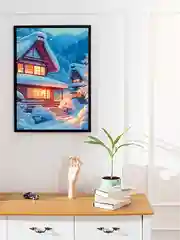 Картина по номерам на холсте с подрамником "Зимние сумерки", 40 х 50