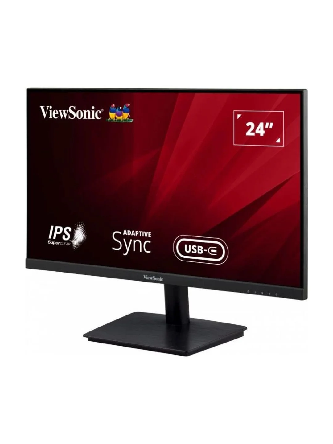 Черный 24" Монитор для дома и офиса ViewSonic VA2409-MHU IPS экран Full HD USB-C