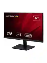 Черный 24" Монитор для дома и офиса ViewSonic VA2409-MHU IPS экран Full HD USB-C