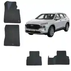 Серый 3d Автомобильные EVA ЭВА ЕВА коврики для HYUNDAI SANTA FE (4)/ХЕНДАЙ САНТА ФЕ 4 (5местная)