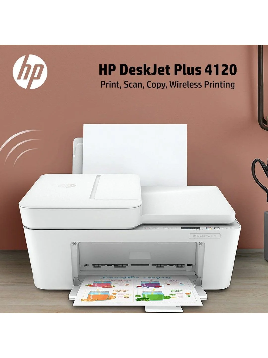 МФУ струйное цветное HP DeskJet Plus 4120 3XV14B WiFi 3в1 принтер, сканер, копир