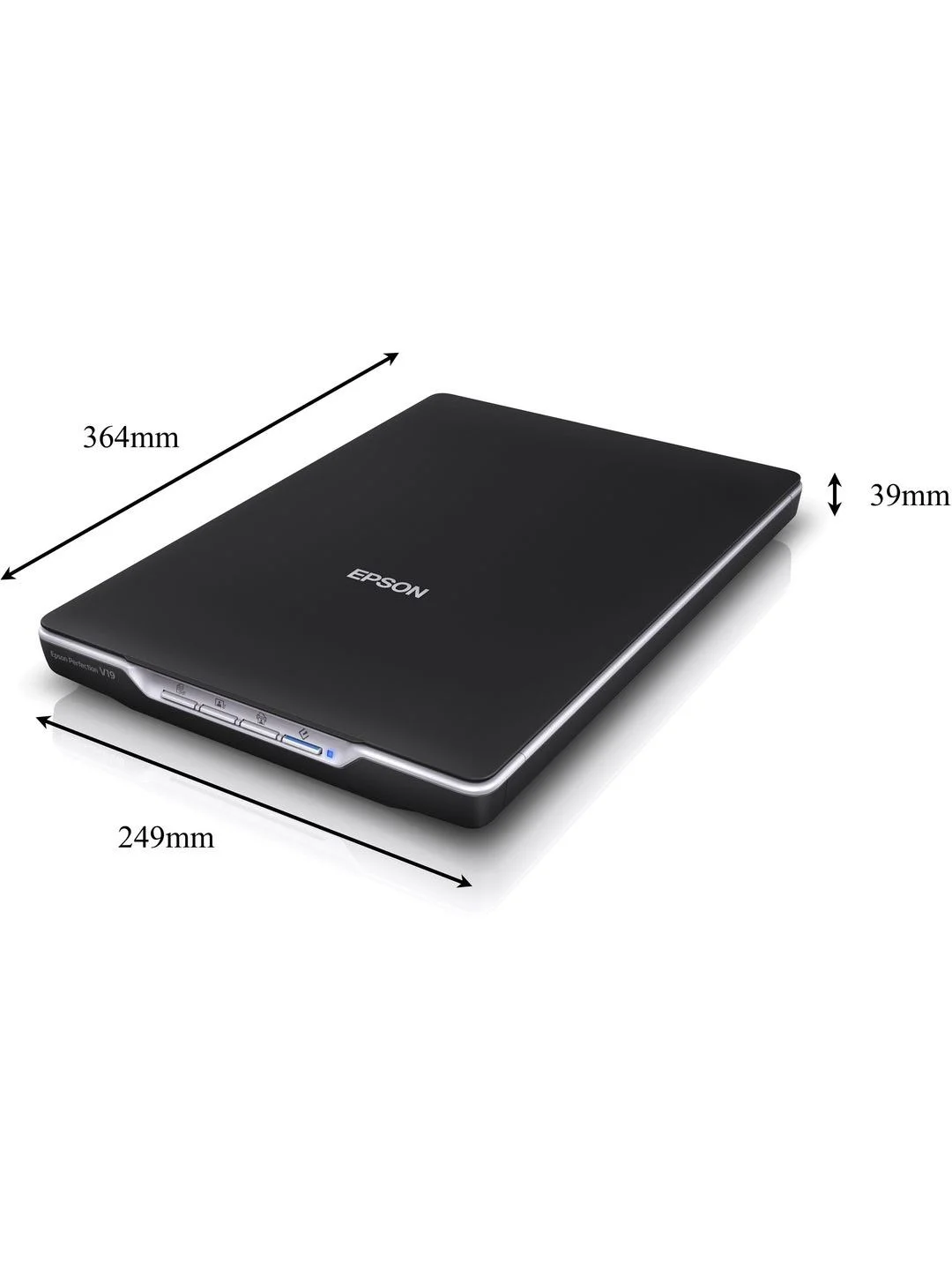 Черный сканер планшетный А4 Epson Perfection V19 (B11B231401) USB 4800х4800 dpi