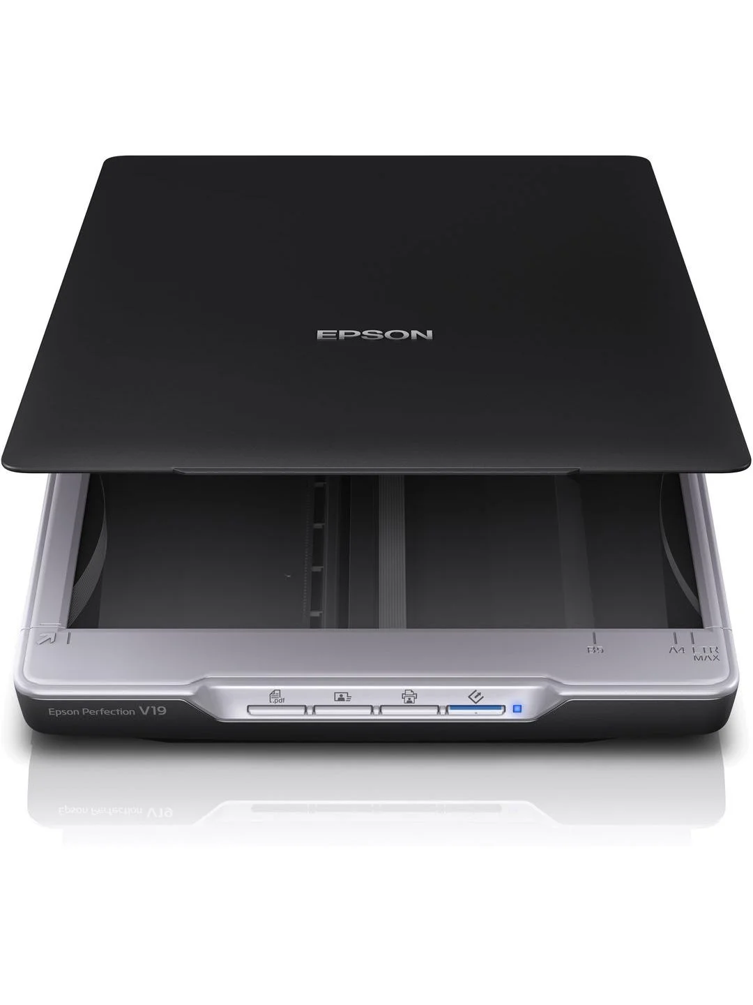 Черный сканер планшетный А4 Epson Perfection V19 (B11B231401) USB 4800х4800 dpi