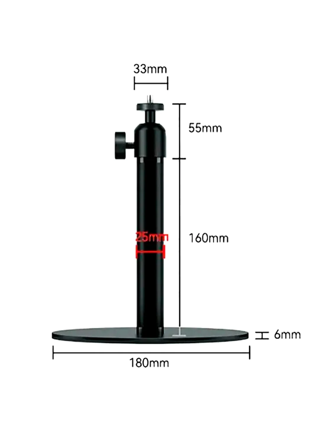 Черный круглая подставка для проекторов Wanbo Round Desctop Stand, до 5 кг