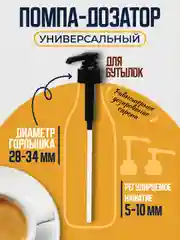 Помпа - дозатор универсальный для бутылок