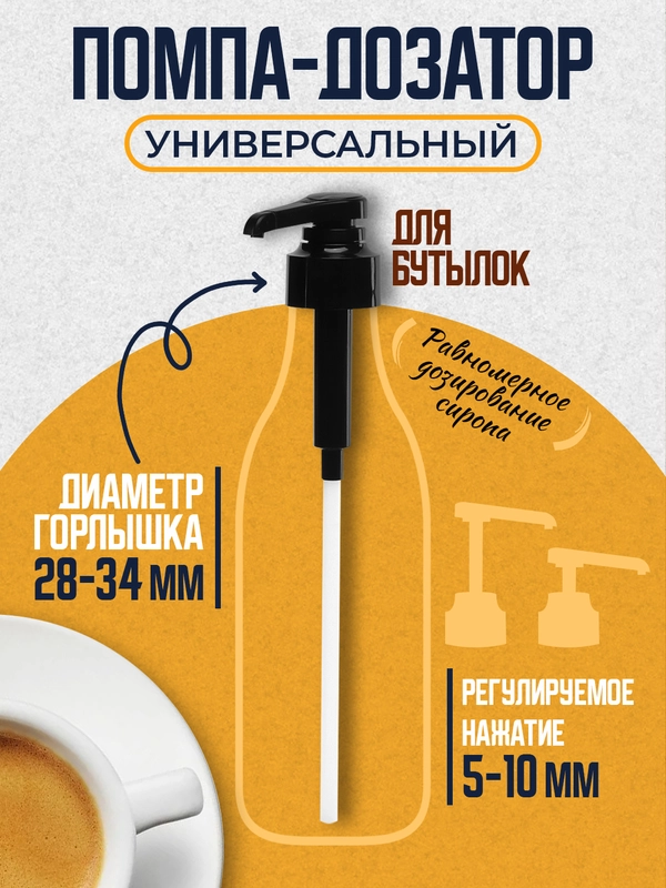 Помпа - дозатор универсальный для бутылок