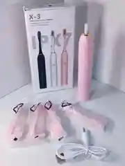 Розовый электрическая зубная щетка Sonic Toothbrush X-3, средней жесткости