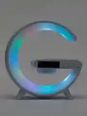 Умная bluetooth колонка ,ночник,лампа с беспроводной зарядкой,часы,будильник
