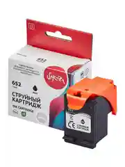 Струйный картридж Sakura F6V25AE (№652 Black) для HP, черный, 18 мл., 480 к