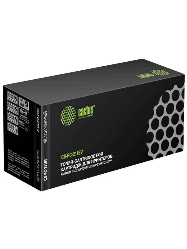 Картридж лазерный Cactus CS-PC-211EV PC-211EV черный (1600стр.) для Pantum
