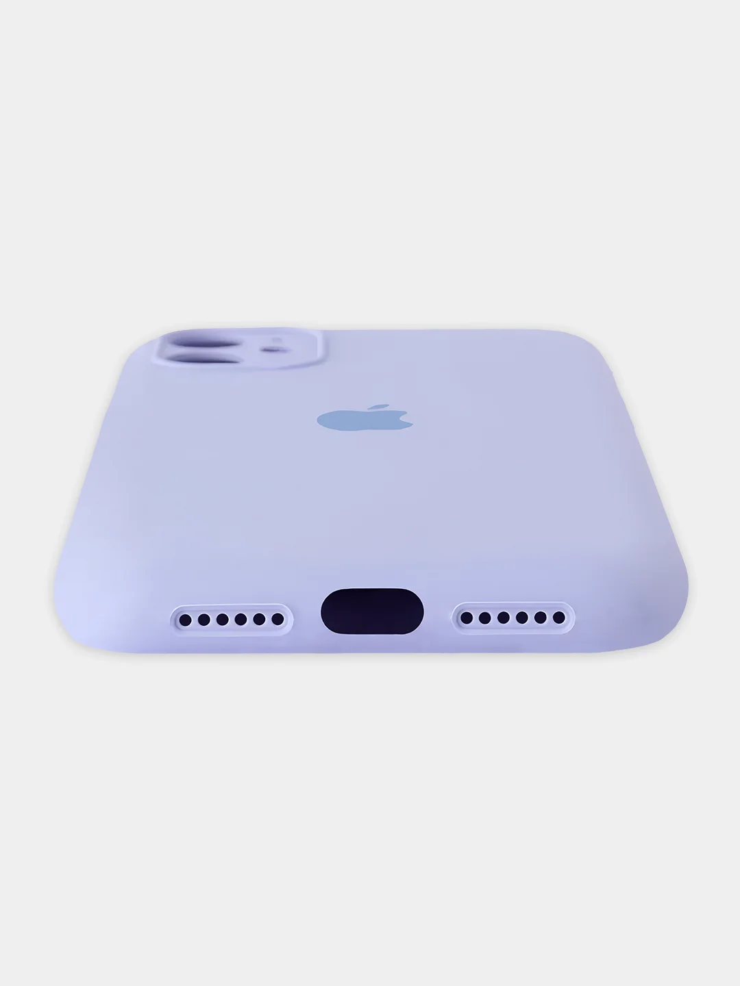 Лавандовый чехол iPhone, Айфон 11, силиконовый, с закрытой камерой