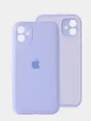 Лавандовый чехол iPhone, Айфон 11, силиконовый, с закрытой камерой