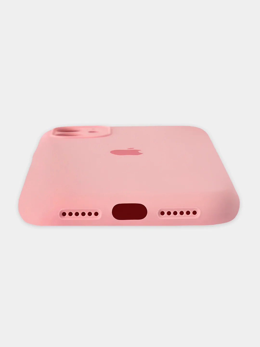 Розовый чехол iPhone, Айфон 11, силиконовый, с закрытой камерой