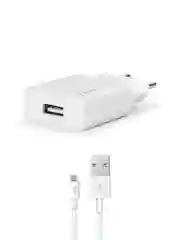 Белый сетевое зарядное устройство TTEC SmartCharger Travel Charger, 2.1 A, с кабелем Micro USB