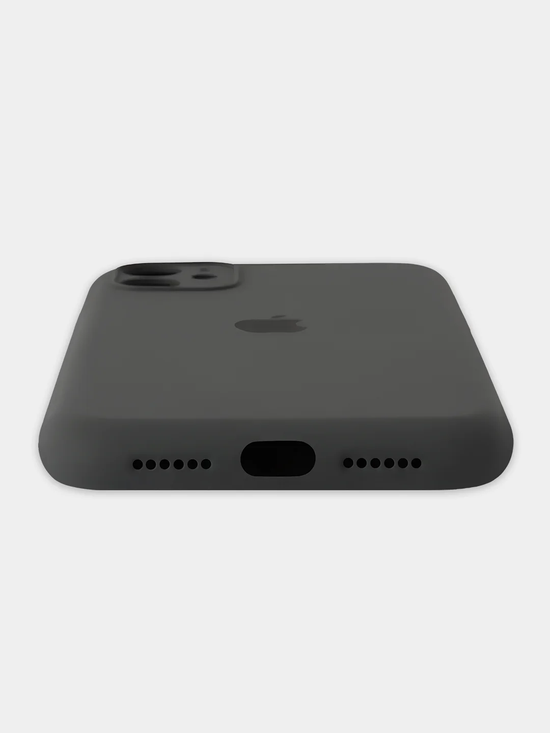 Угольный чехол iPhone, Айфон 11, силиконовый, с закрытой камерой