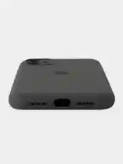 Угольный чехол iPhone, Айфон 11, силиконовый, с закрытой камерой