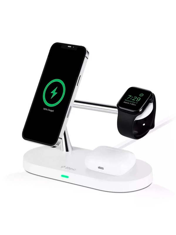 Беспроводная зарядная станция 4-в-1 TTEC AirCharger Quattro M, 15 Вт